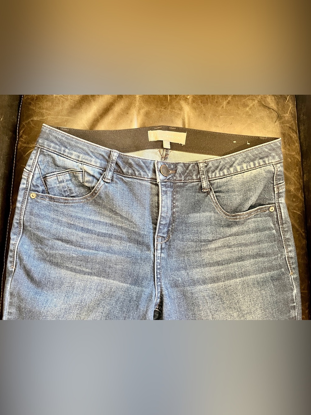 Wit & Wisdom High-Rise Light Blue Stretch Denim Jeans